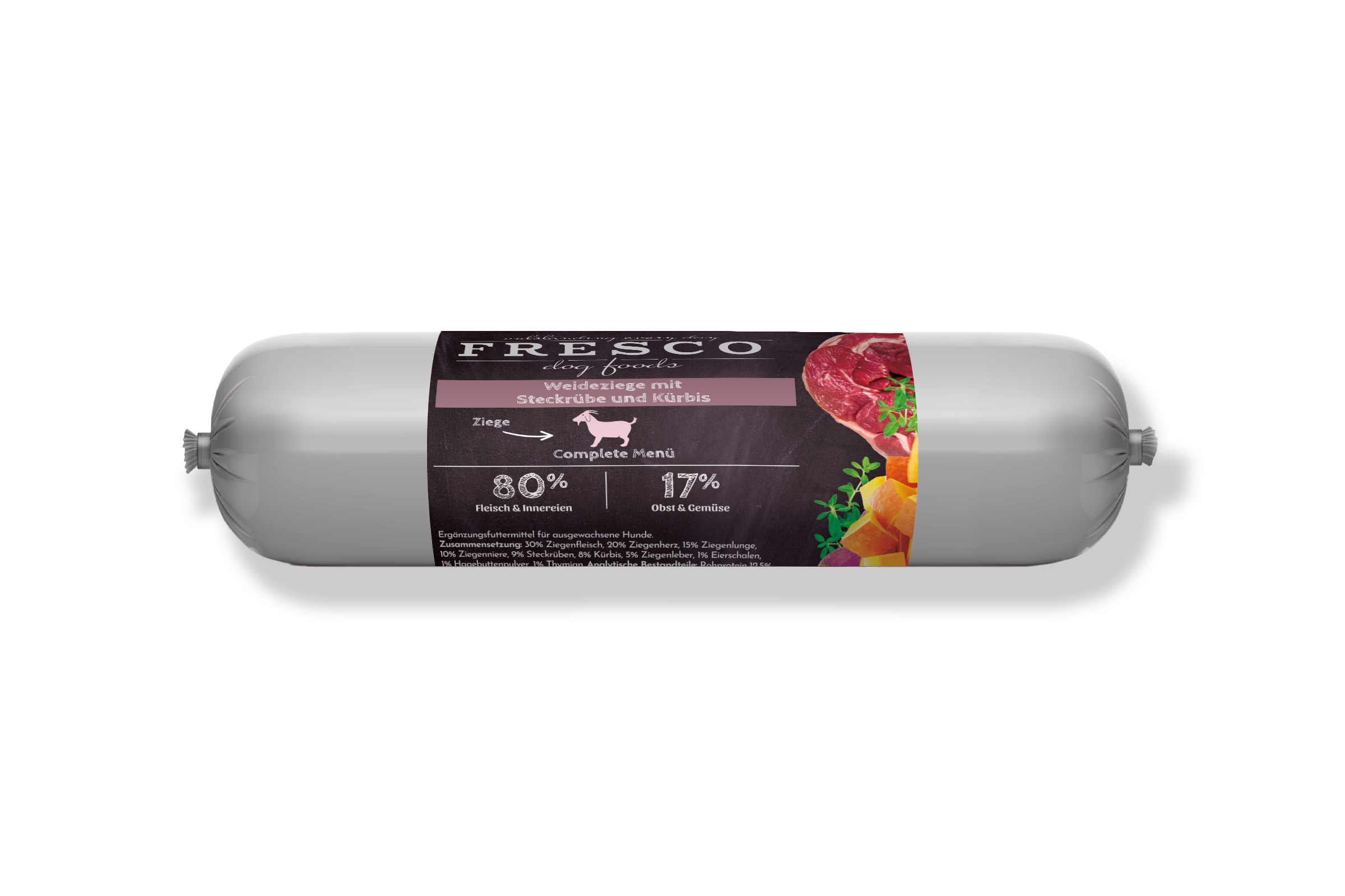 FRESCO Barfwurst Weideziege Verpackung
