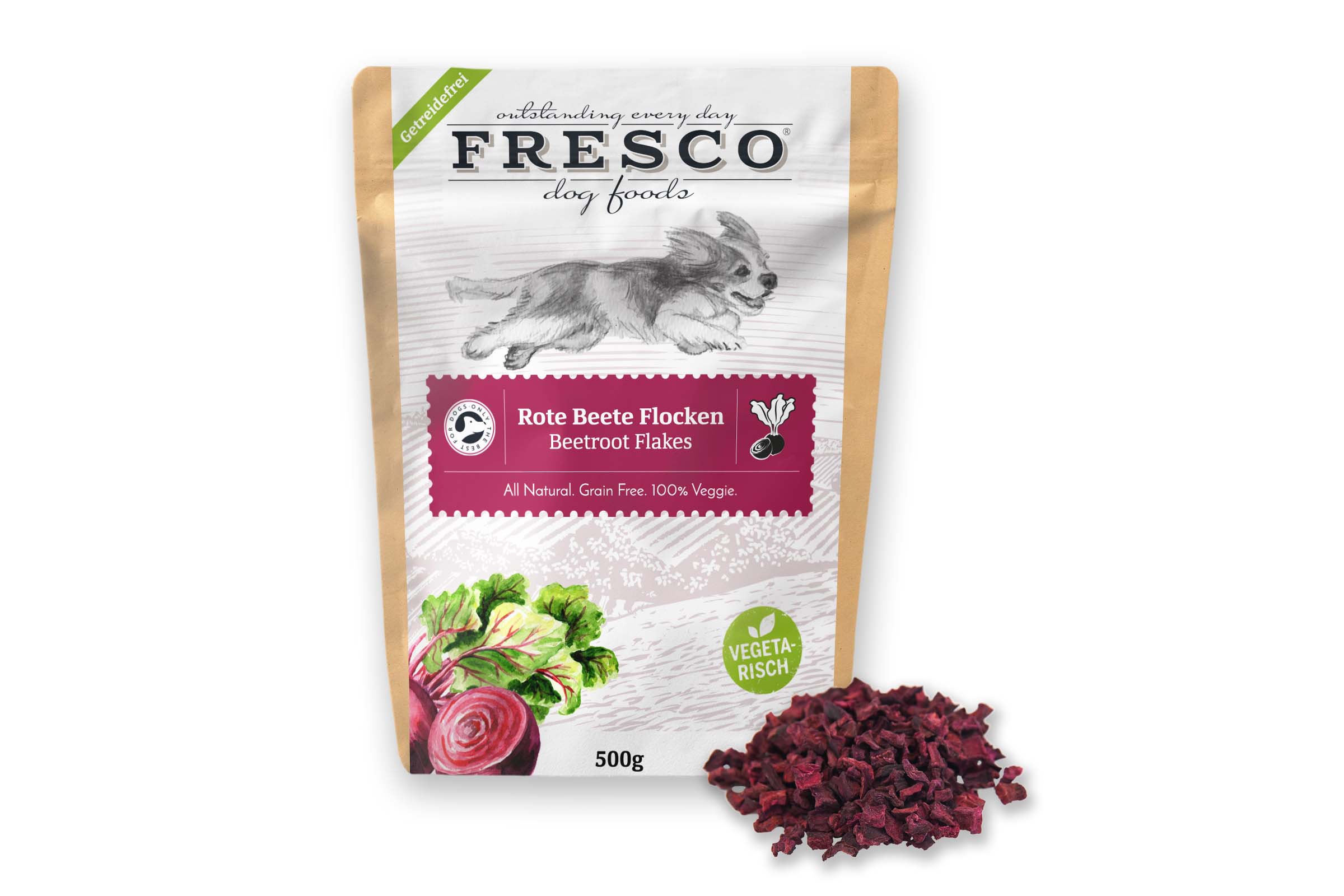 Rote Beete Flocken 500g Packshot