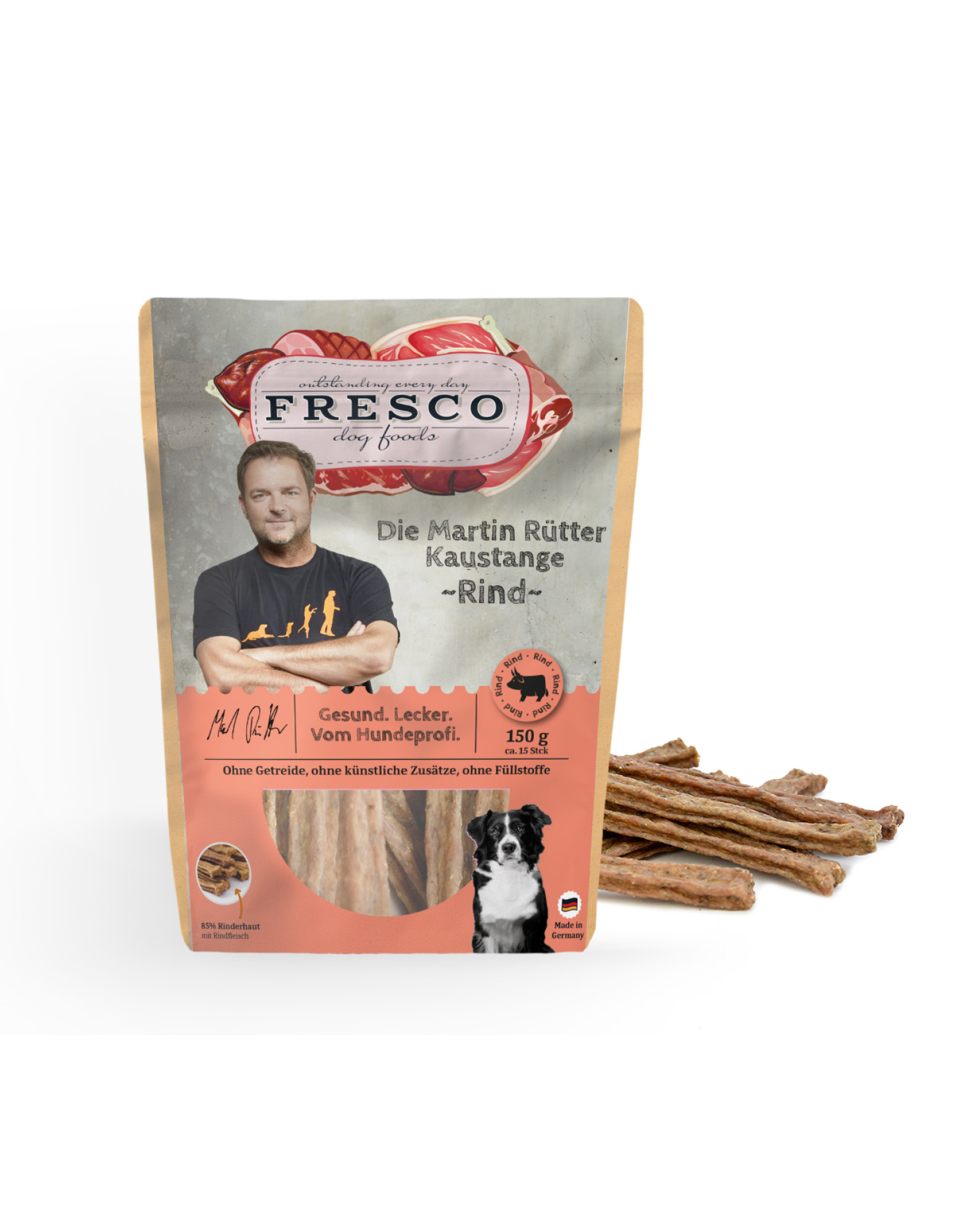 Martin Rütter Kaustange mit Rind 150g Packshot