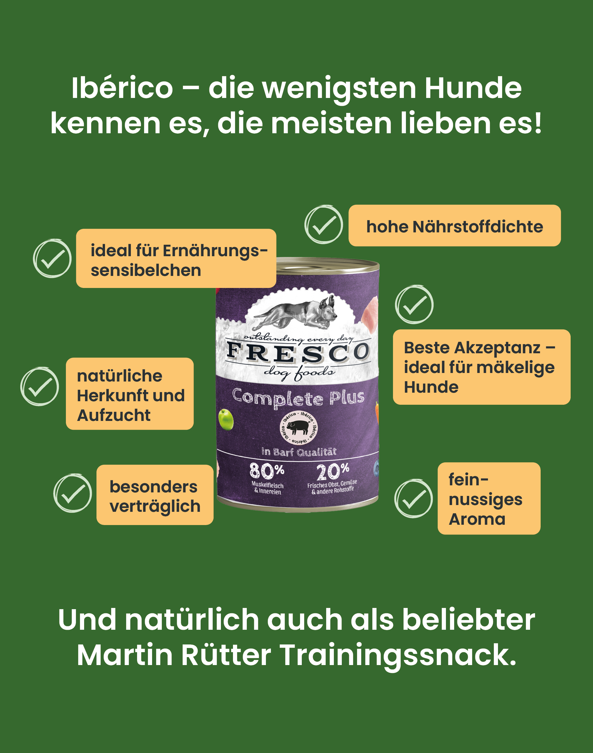 Vorteile FRESCO Nassfutter Ibérico