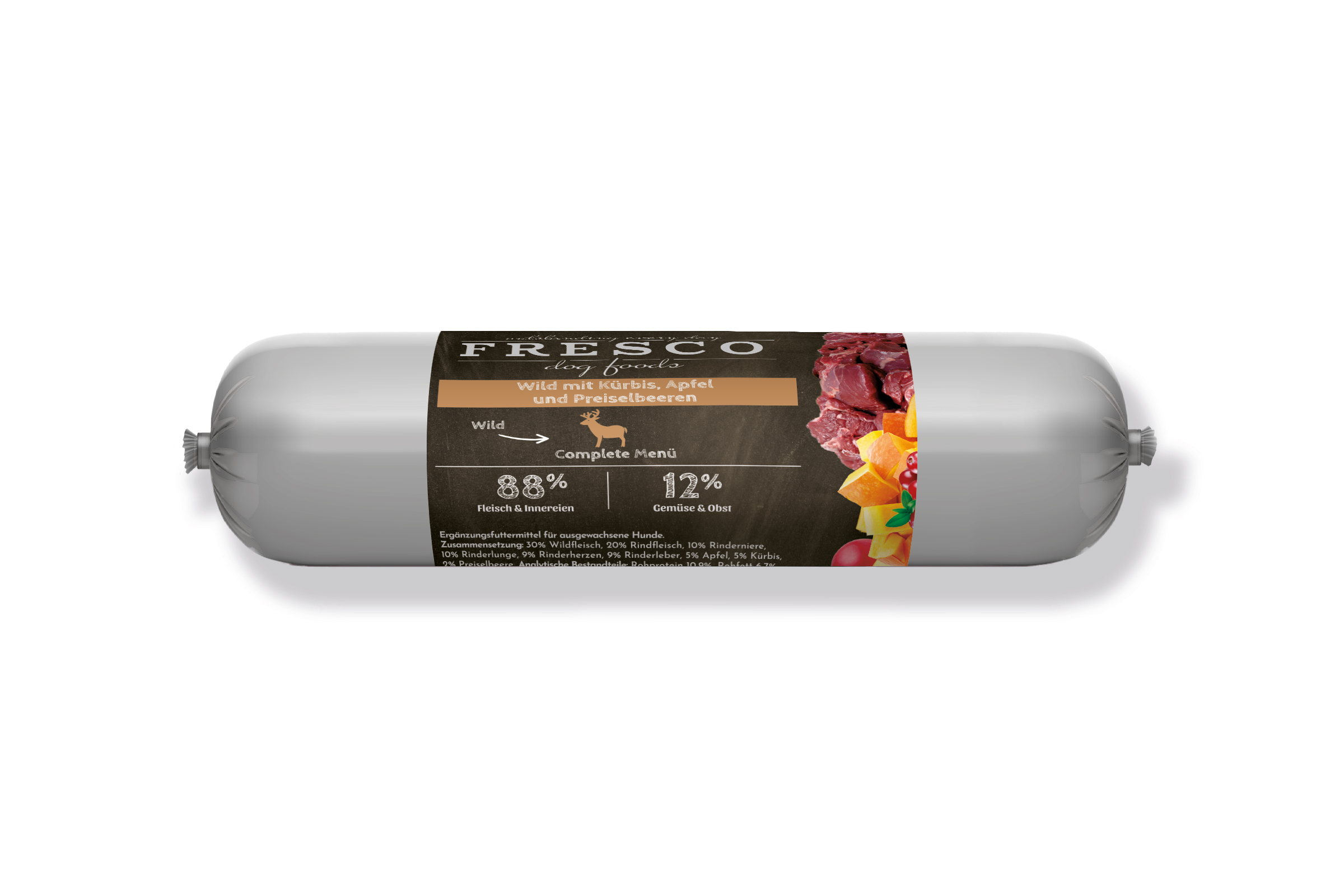 FRESCO Barfwurst Wild mit Kürbis Verpackung