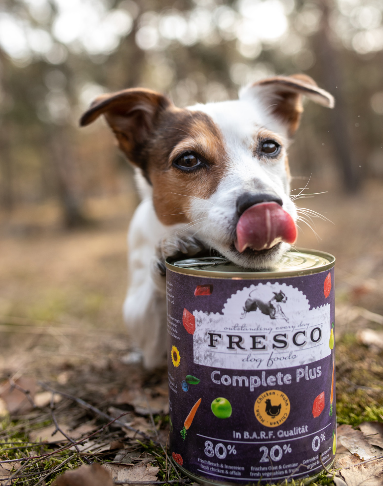 Hund mit FRESCO NassBarf
