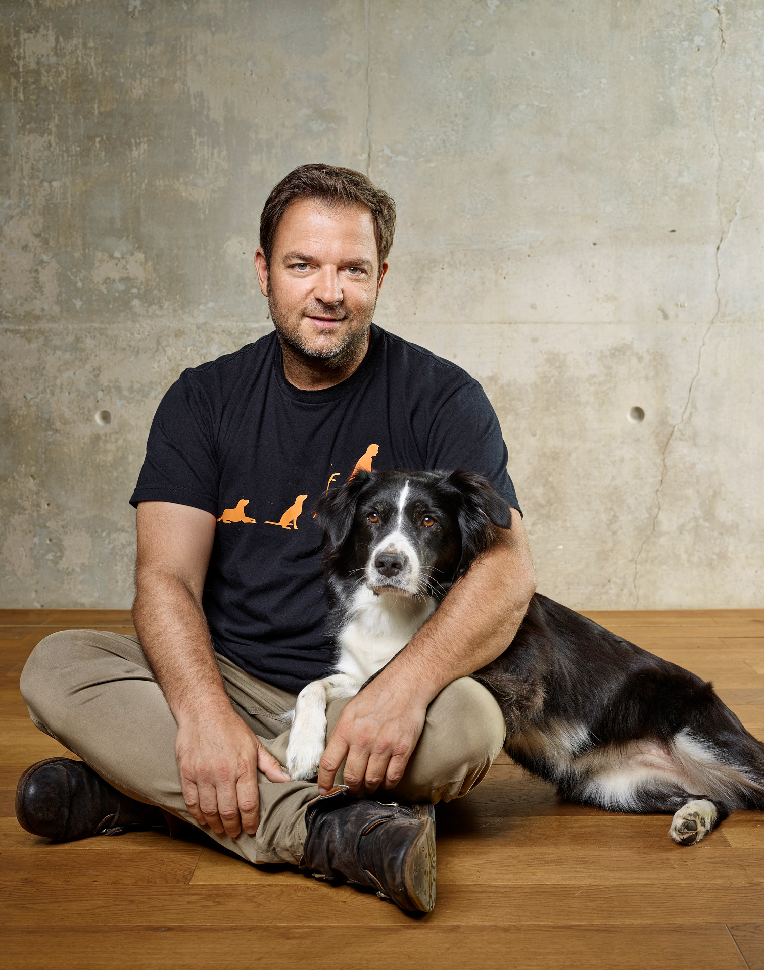 Martin Rütter mit Hund Emma