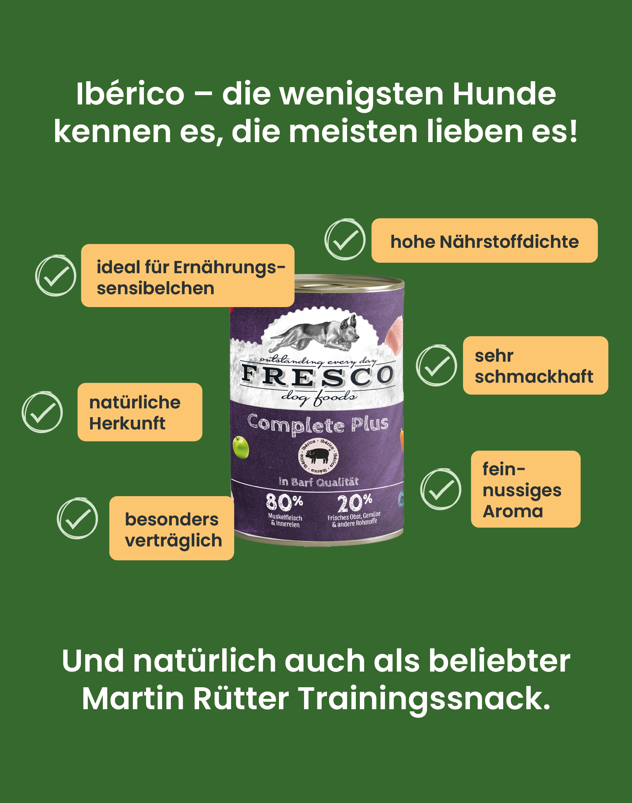 Vorteile FRESCO Nassfutter Ibérico