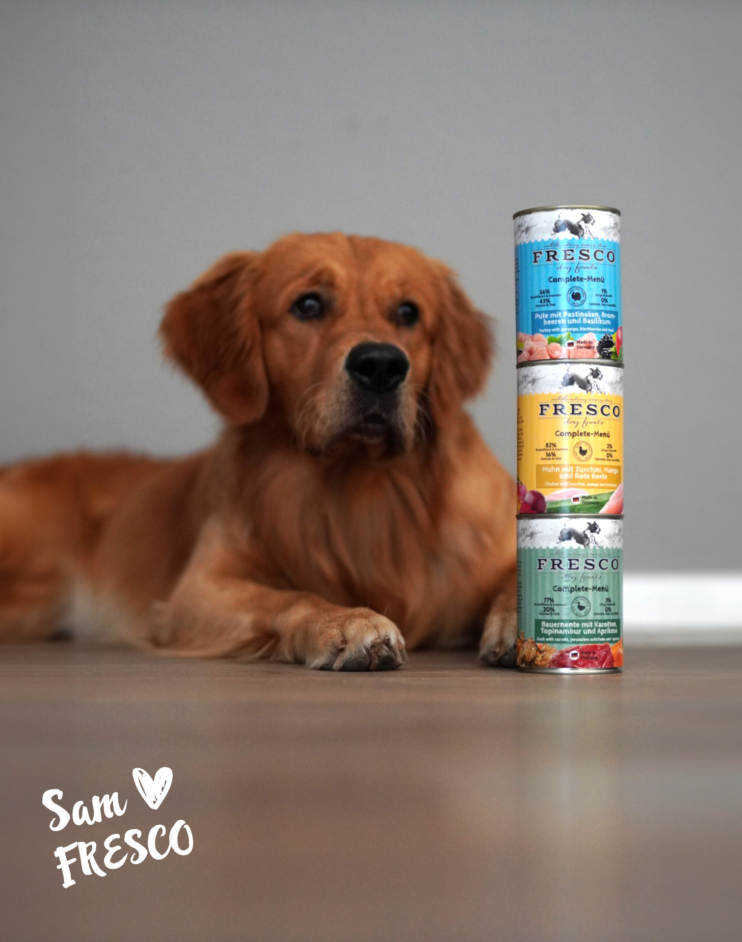 Hund mit FRESCO NassBarf